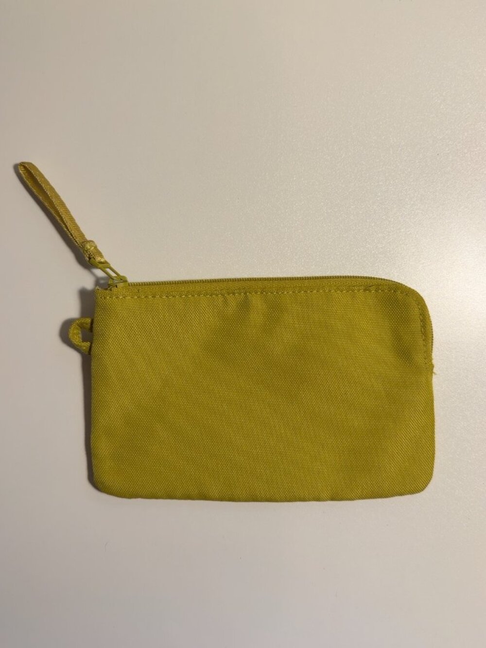 Vera Bradley Mustard Yellow Small Zip Coin Purse Pouch